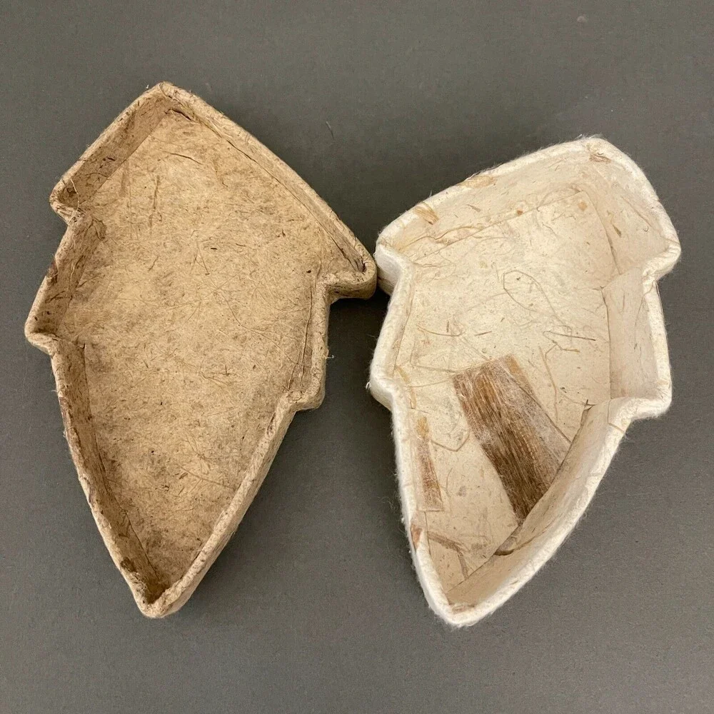 Autumn Leaf‎ Beige Brown Jewelry Trinket Box Cardboard